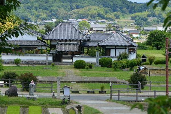 川原寺跡弘福寺　全景